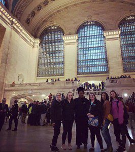 IWL students in Grand Central Station as they begin their day in NYC. 